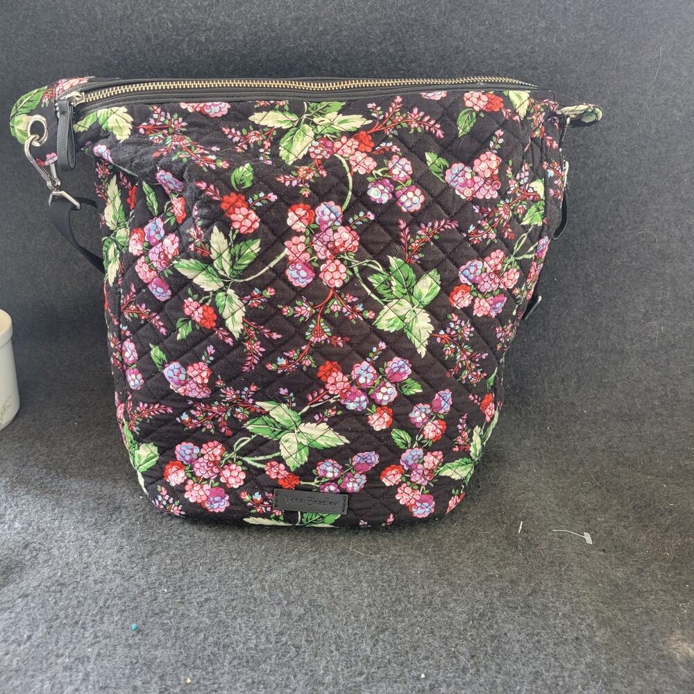 Vera Bradley Carson Hobo‎ Shoulder Bag in Winter Berry